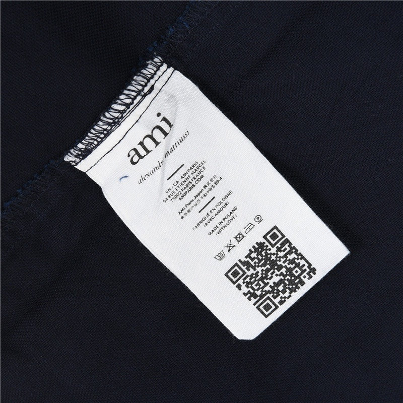 Ami de Coeur Embroidered Navy Blue