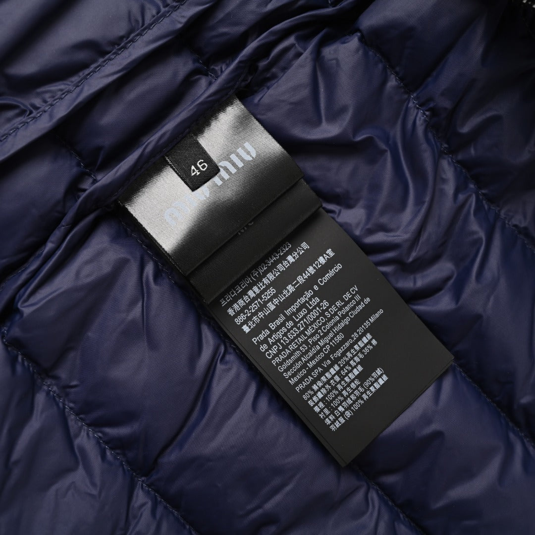 Light Pongé Down Navy Blue