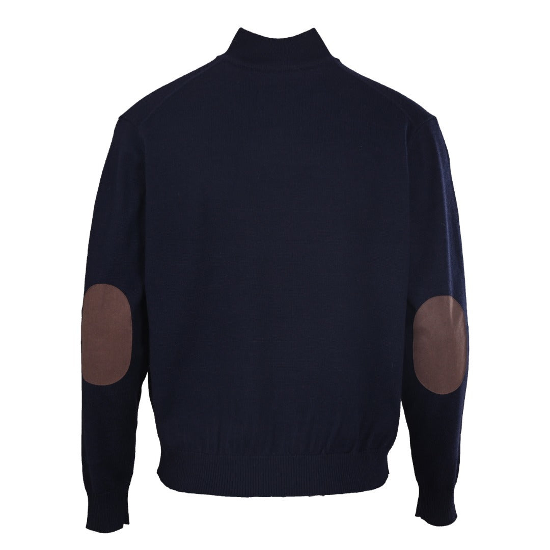 Cashmere Half-Zip Navy Blue