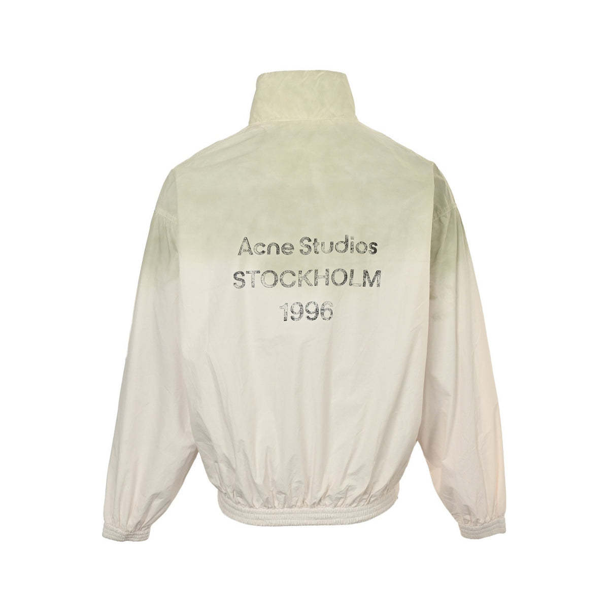 Logo Zipper Cotton Poplin Jacket Dusty White