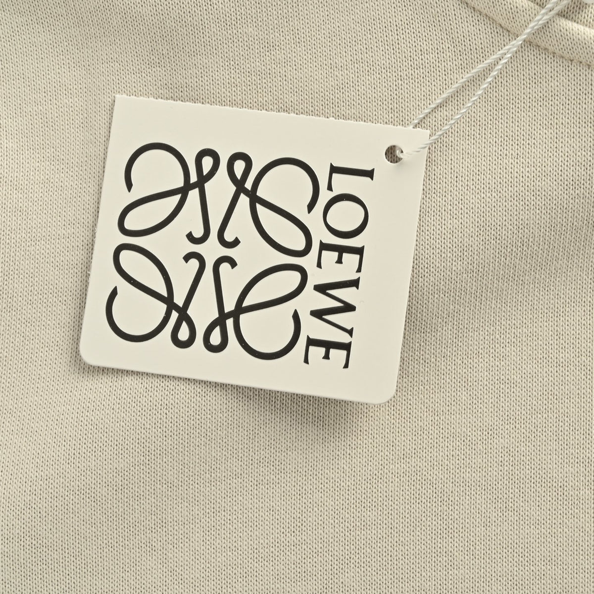 Anagram Patch Hoodie Beige