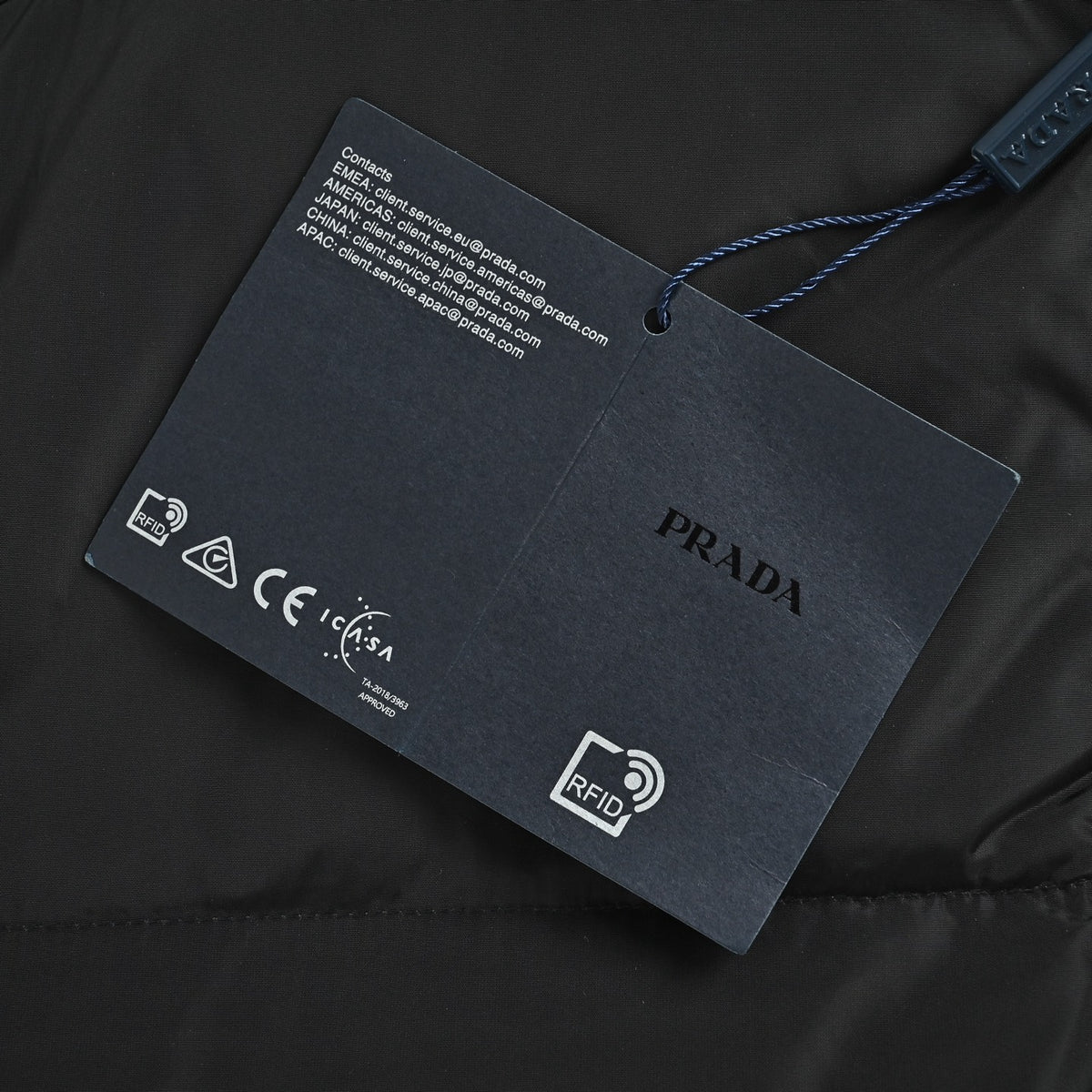 Cropped Re-Nylon Down Black