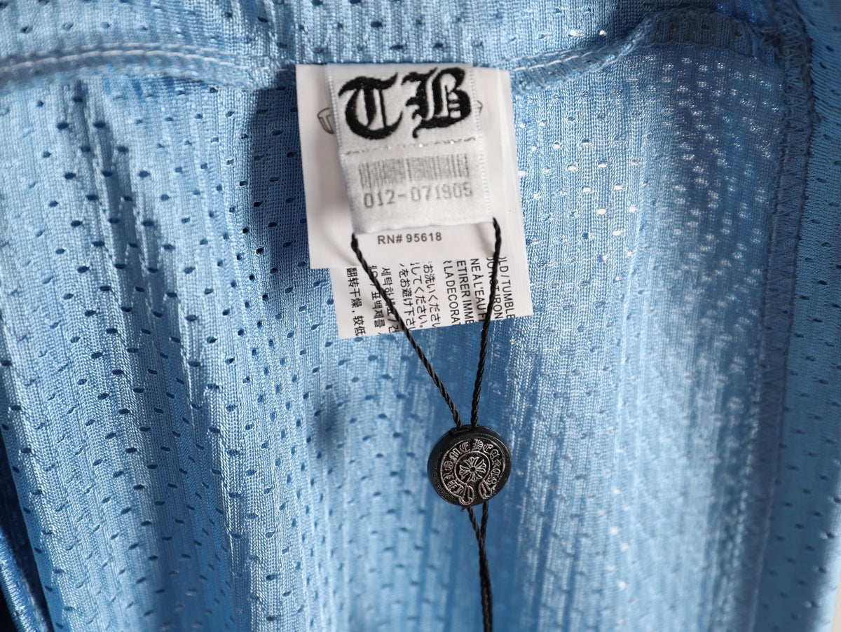 Sports Mesh Warm Up Jersey Blue