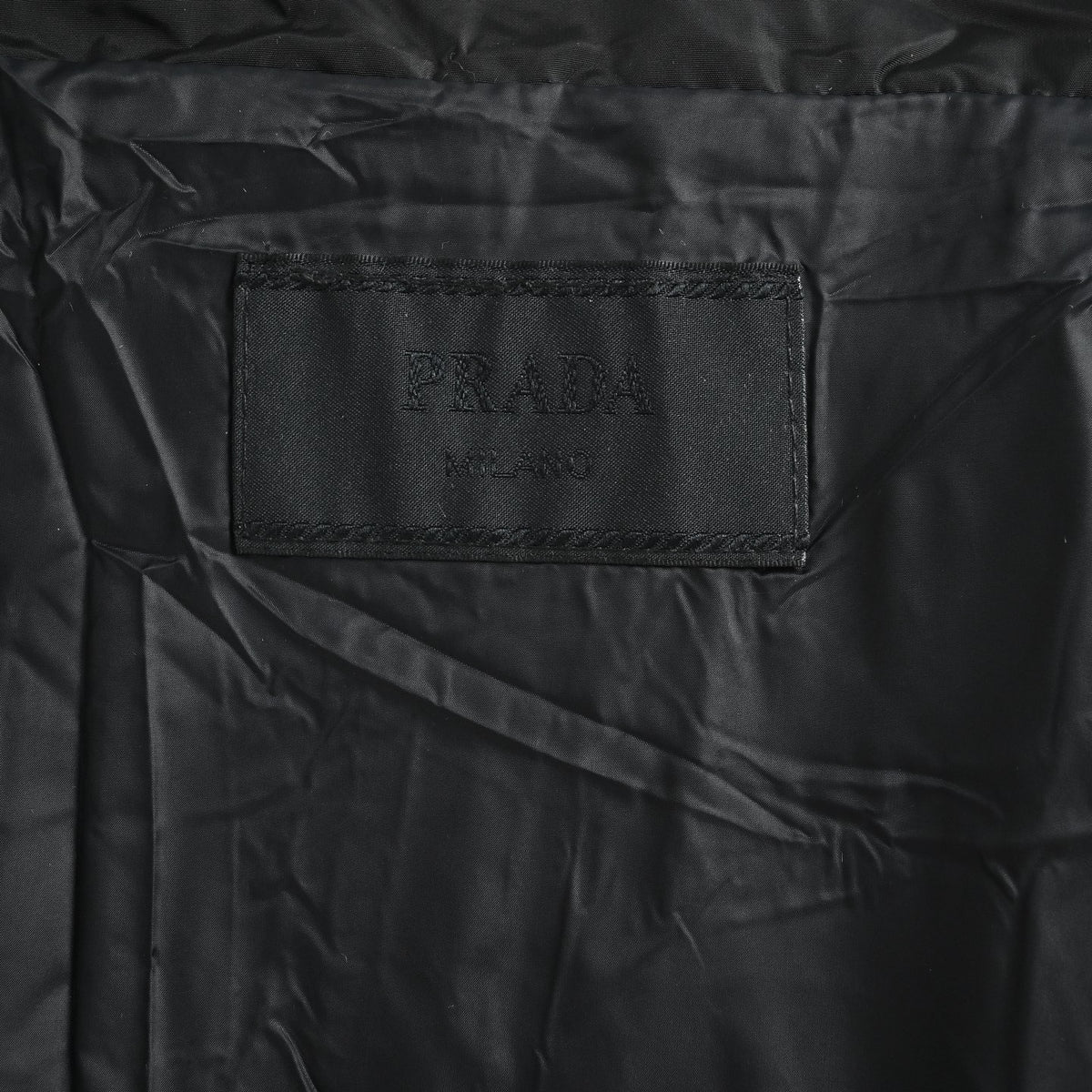 Cropped Re-Nylon Down Black