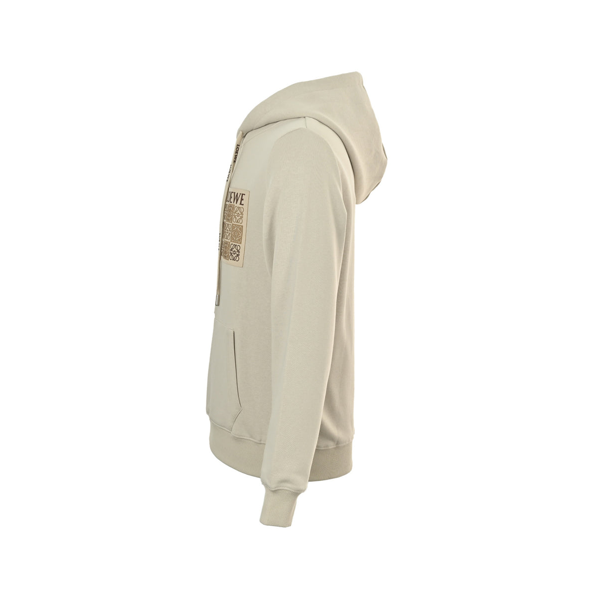 Anagram Puzzle Patch Hoodie Cream