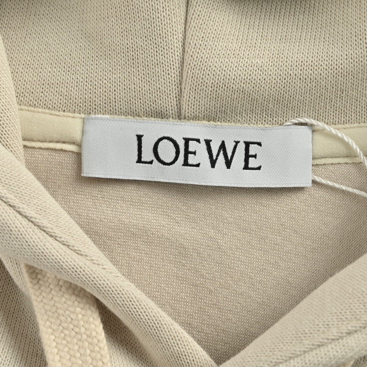 Anagram Puzzle Patch Hoodie Cream