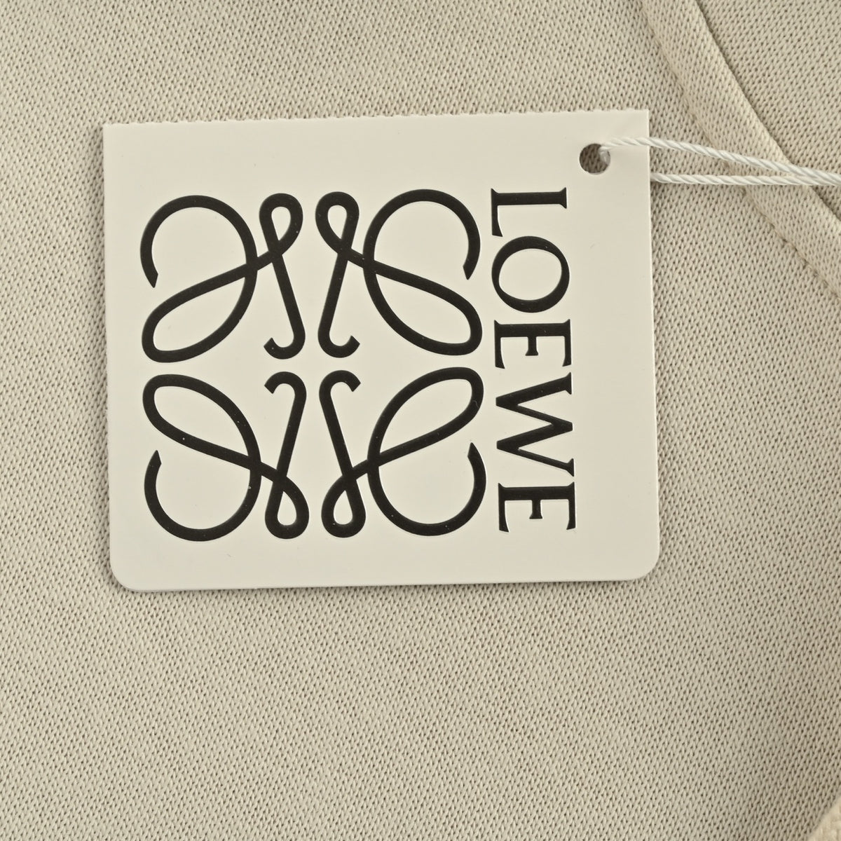 Anagram Puzzle Patch Hoodie Cream