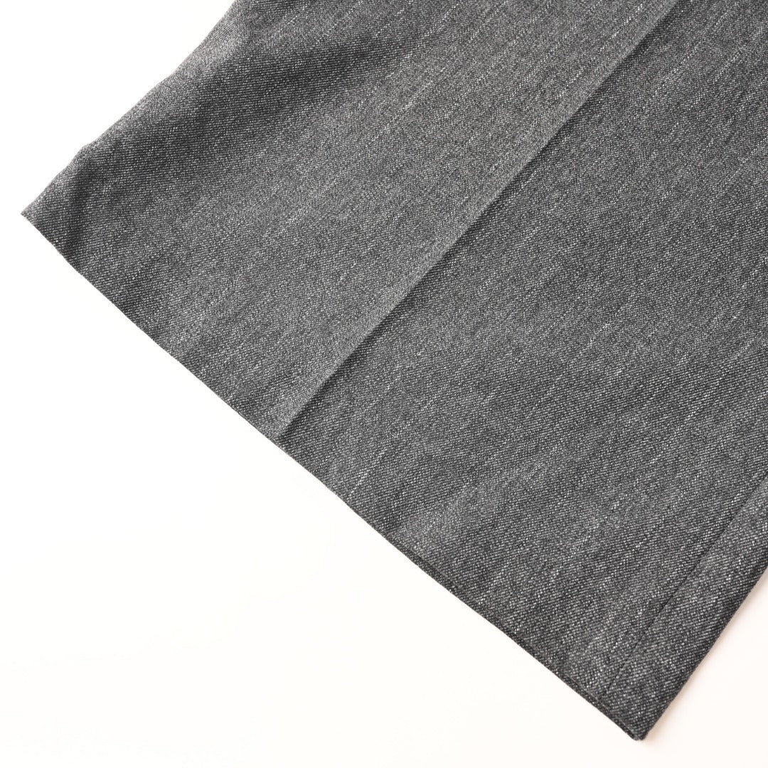 Pinstripe Wide-Leg Dark Grey