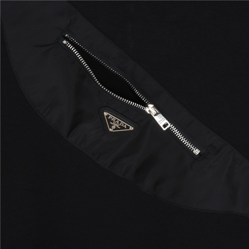 Triangle Logo Technical Panel Black