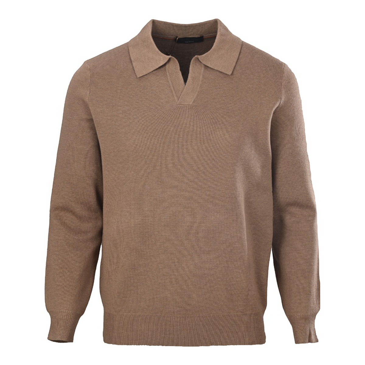 Open Polo Taupe Brown