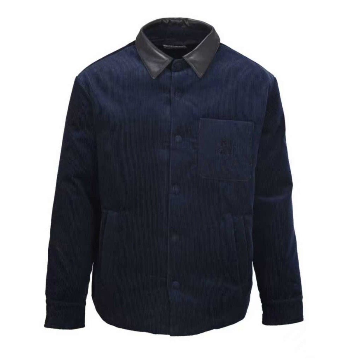 Corduroy-Collar Navy Blue