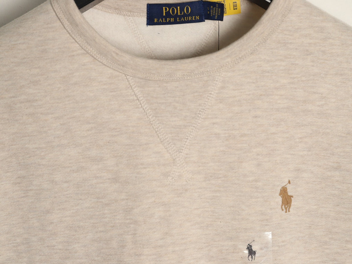 Double-Knit Crew Sweatshirt Tuscan Beige Heather