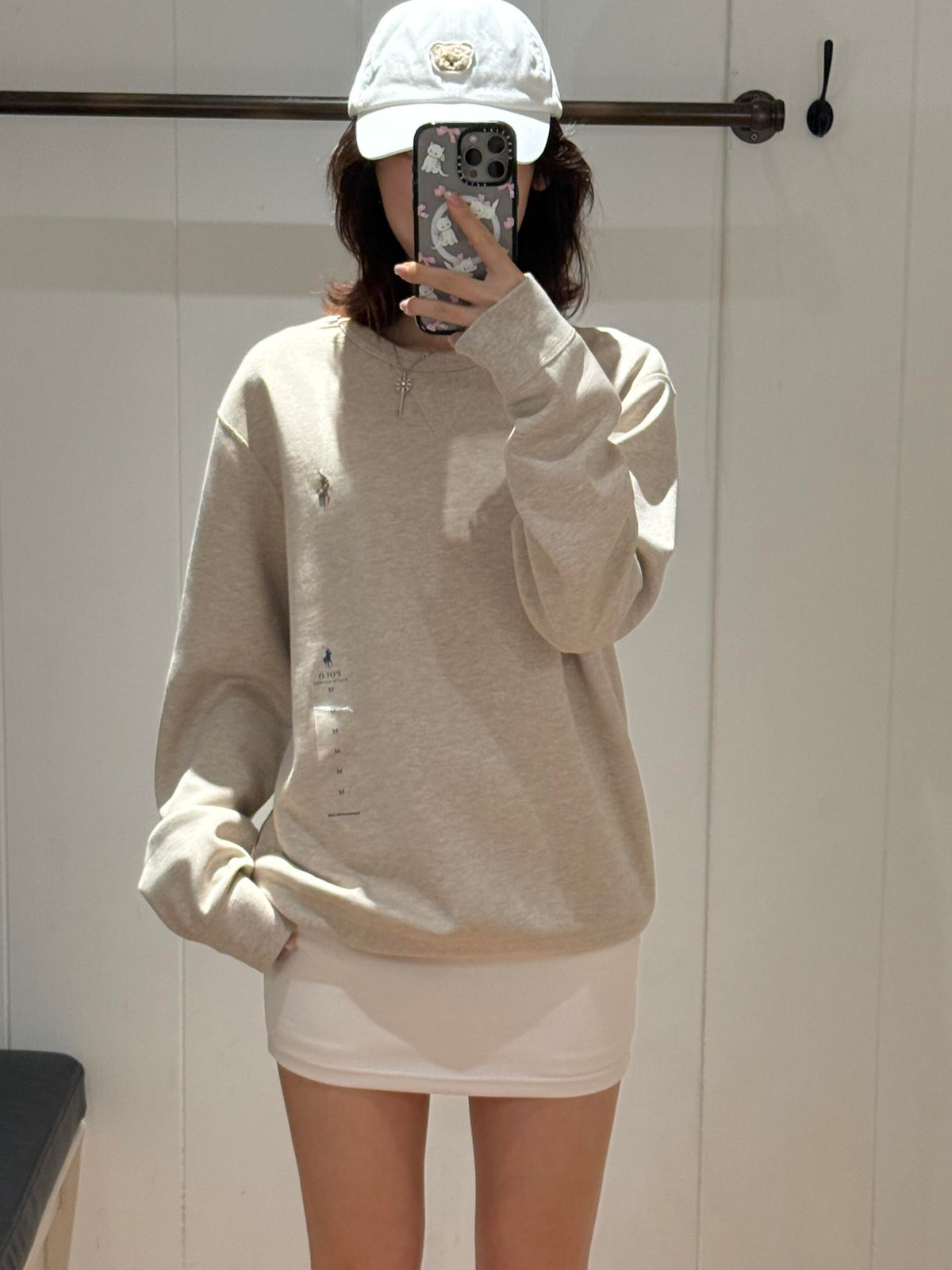Double-Knit Crew Sweatshirt Tuscan Beige Heather