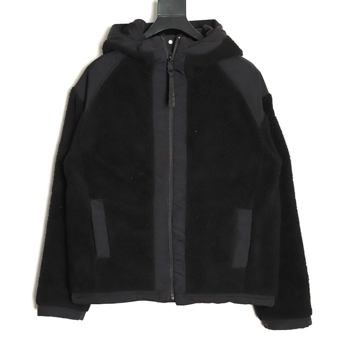 Alberni Reversible Fleece Bomber Black
