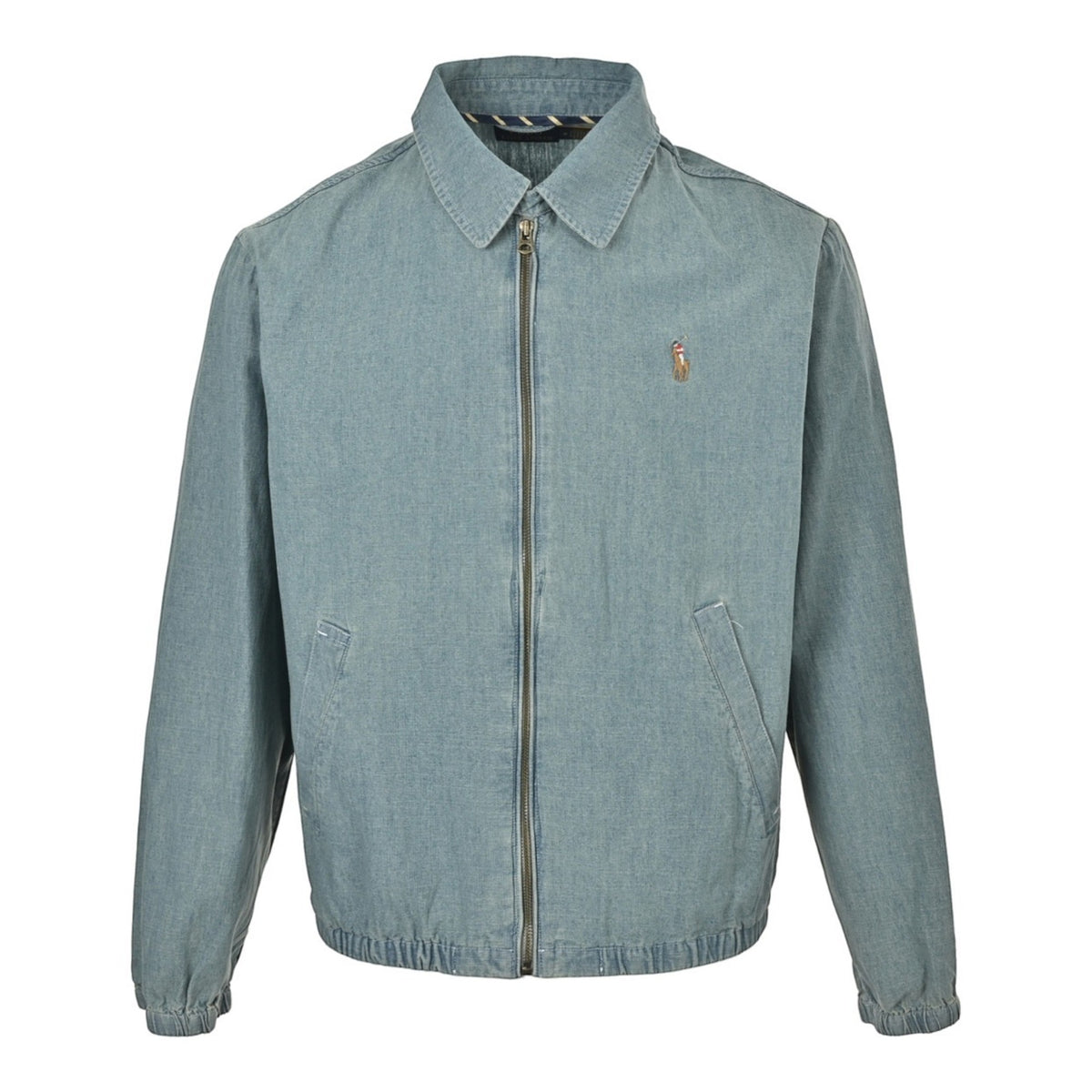 Bayport Chambray Jacket Light Blue