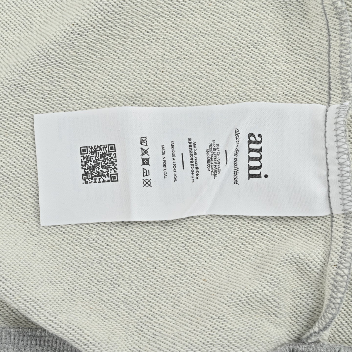 Ami de Coeur Zip-Up Hoodie Heather Ash Grey
