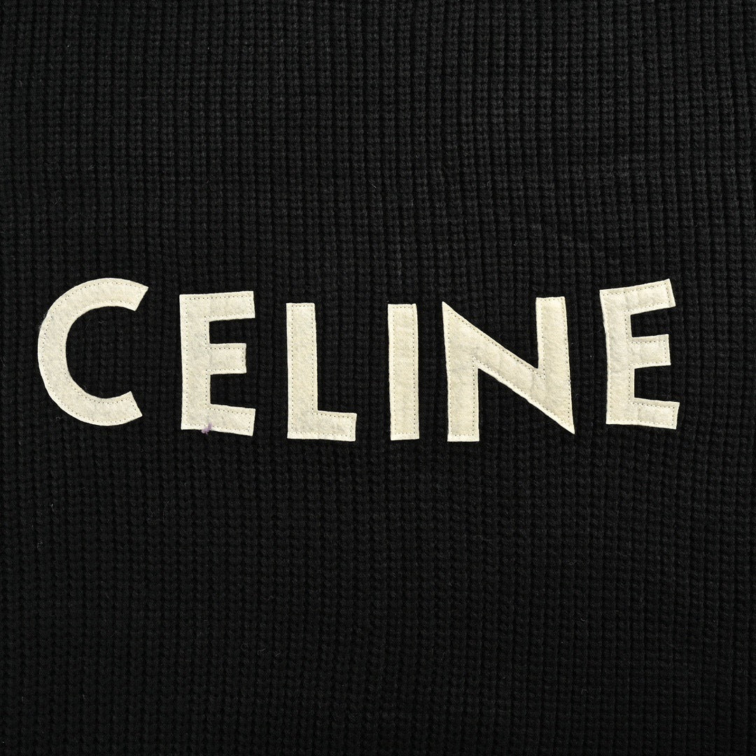 Oversized Ribbed Wool Black