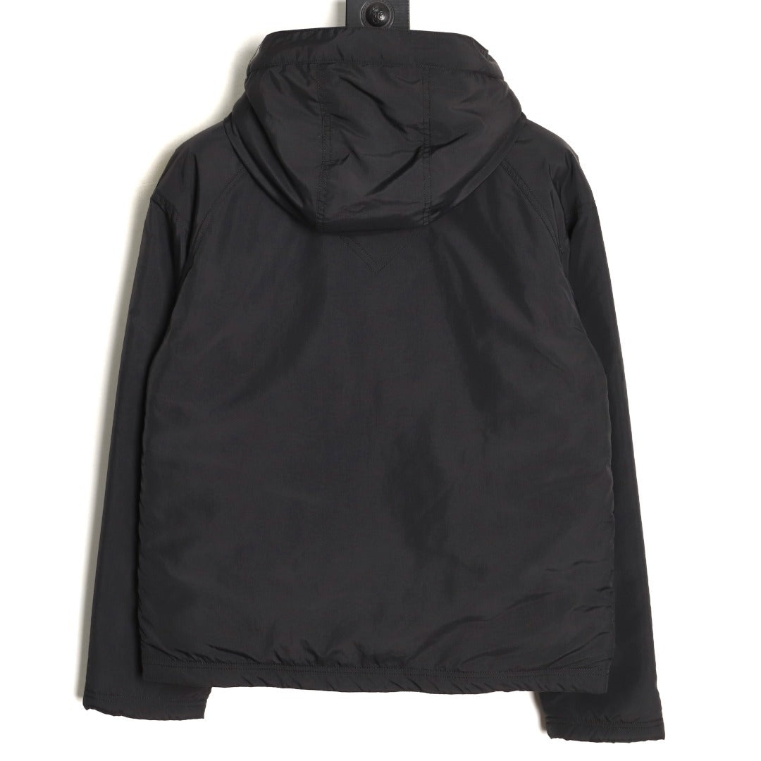 Alberni Reversible Fleece Bomber Black