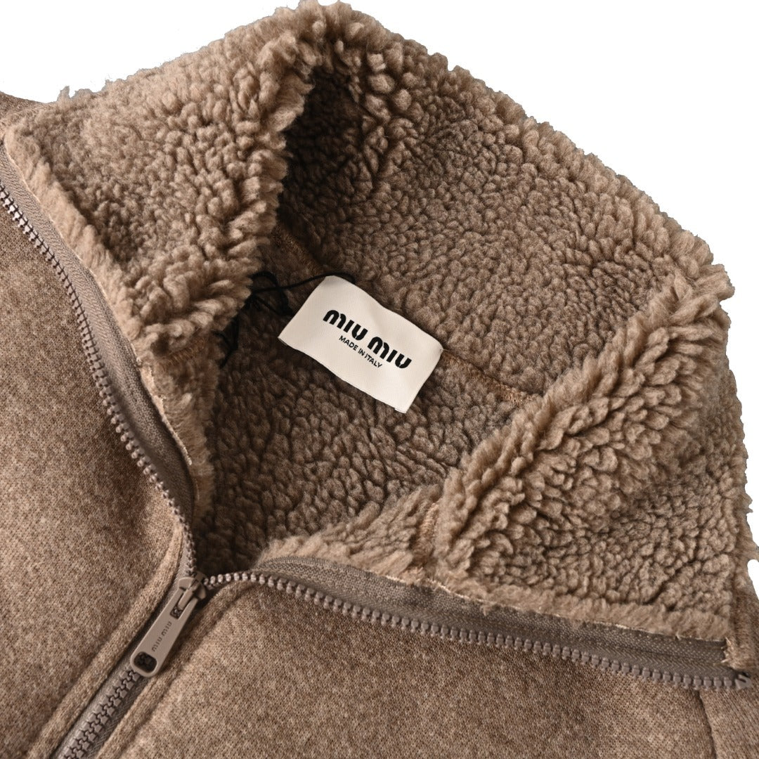 Fleece Bomber Beige