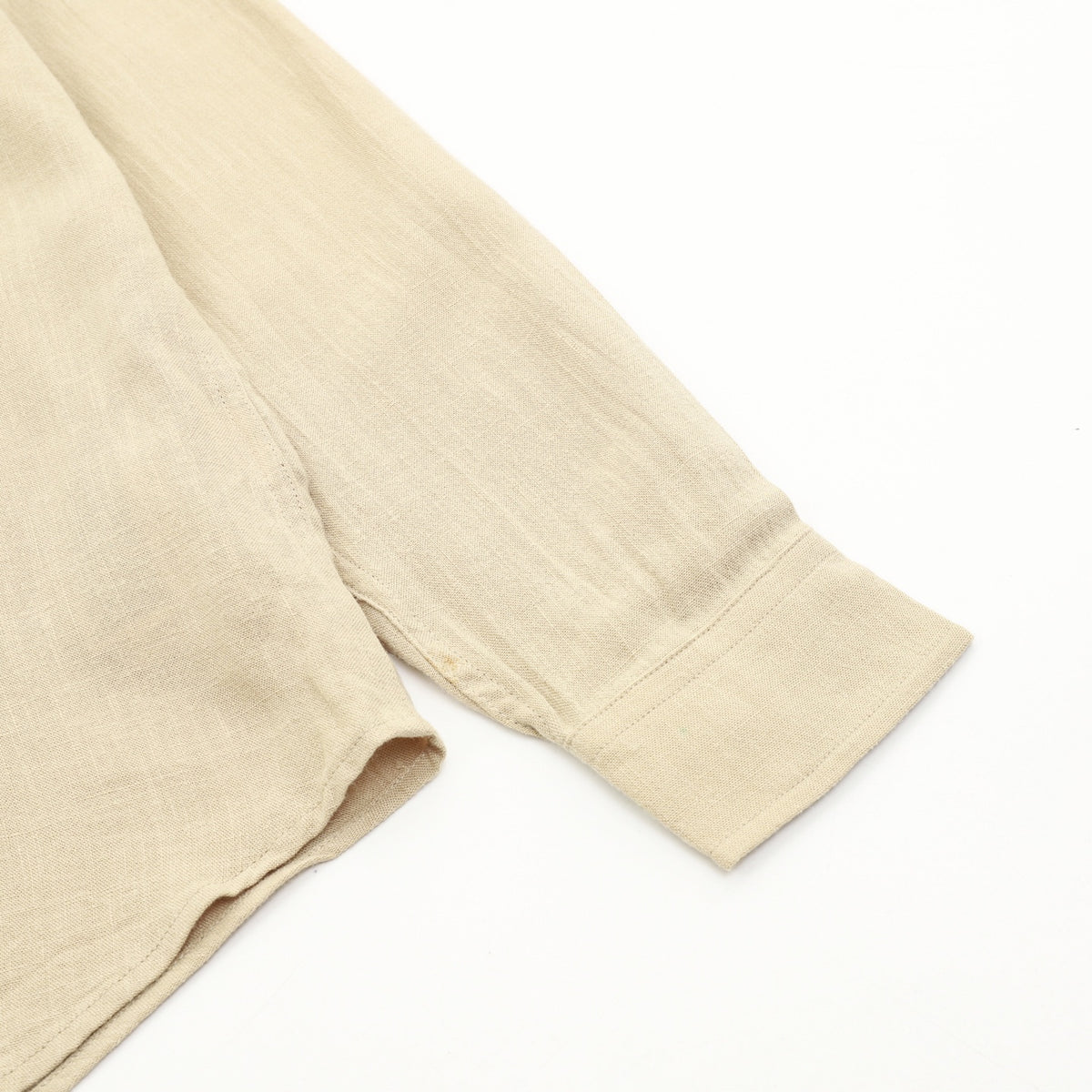 Linen Button-Down Shirt Coastal Khaki