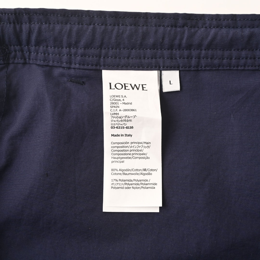 Wide-Leg Drawstring Navy Blue