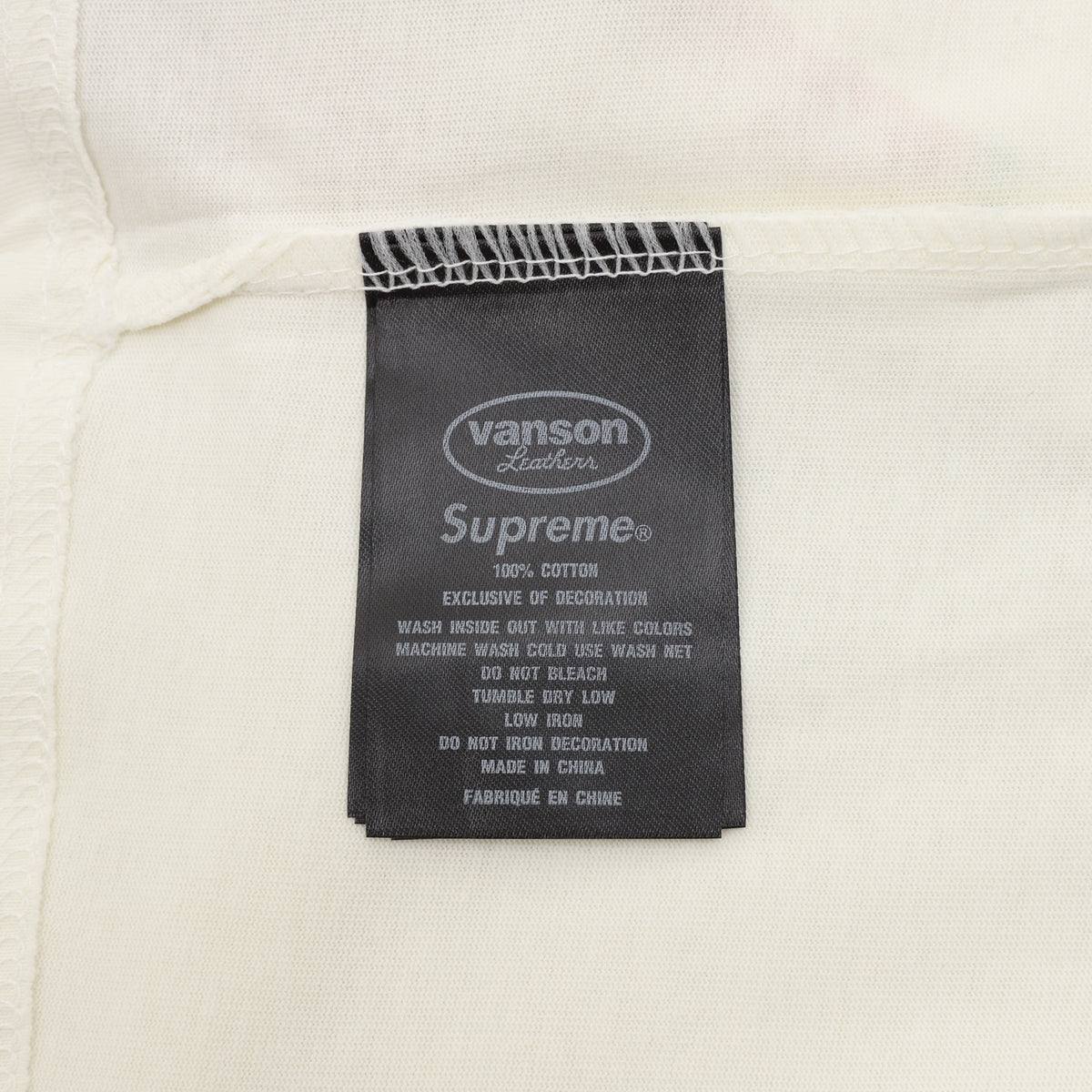 L/S x Vanson Leathers White