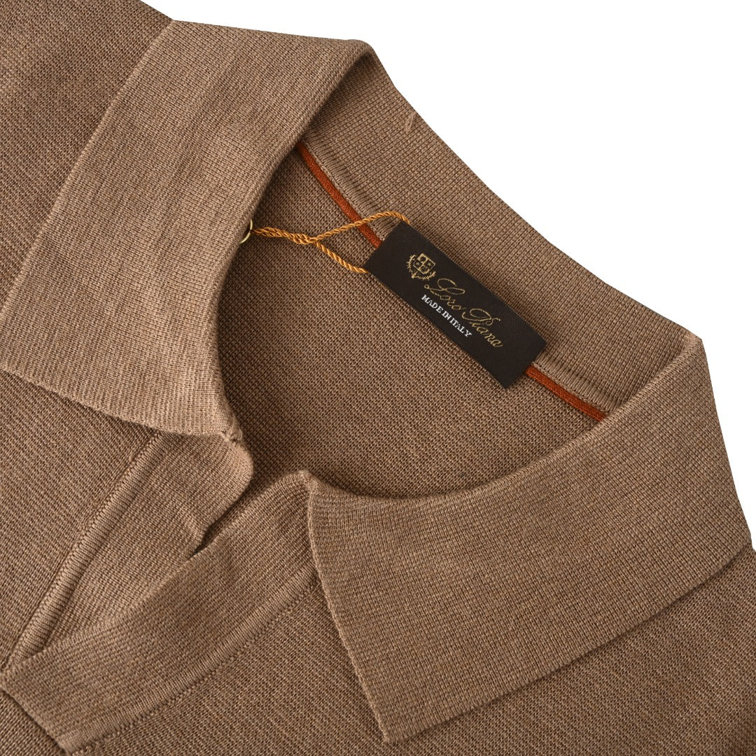 Open Polo Taupe Brown