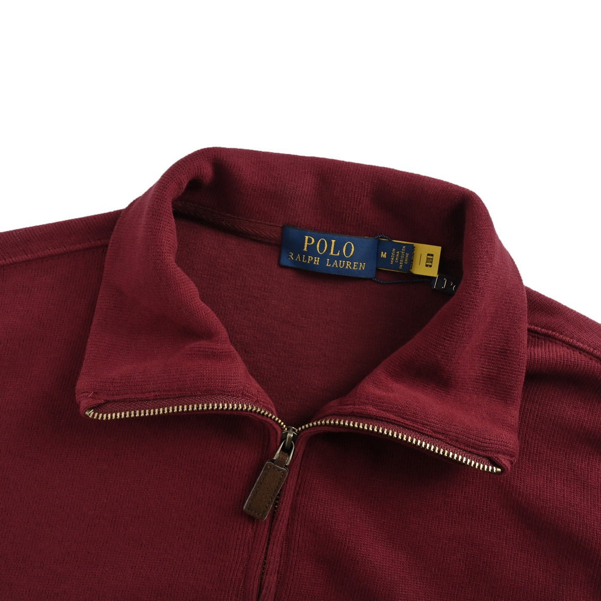 Estate-Rib Quarter-Zip Pullover Burgundy