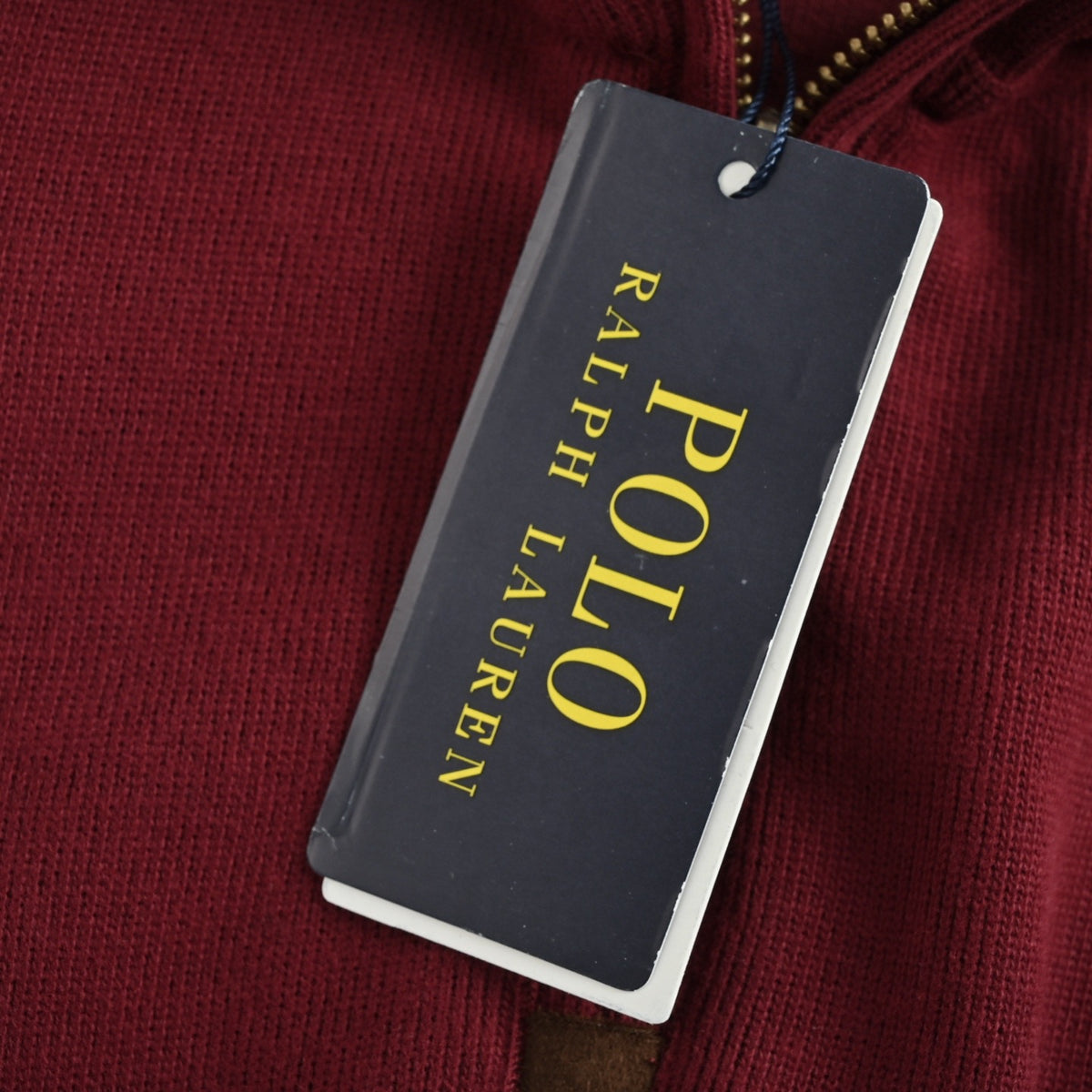 Estate-Rib Quarter-Zip Pullover Burgundy