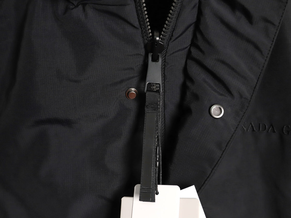 Alberni Reversible Fleece Bomber Black