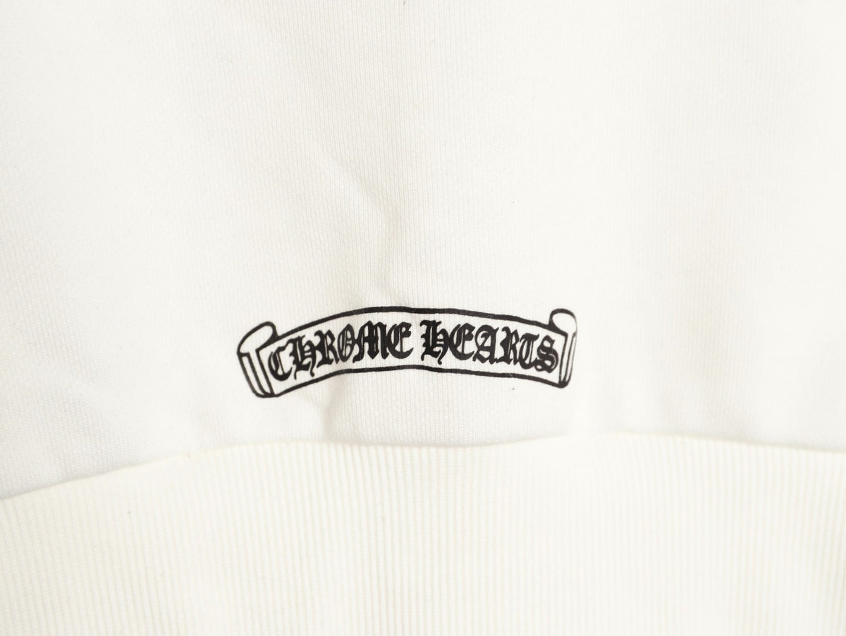 Multicolor Cross Hoodie White