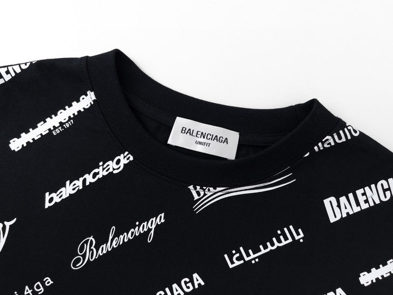 All-Over Logo T-Shirt Black