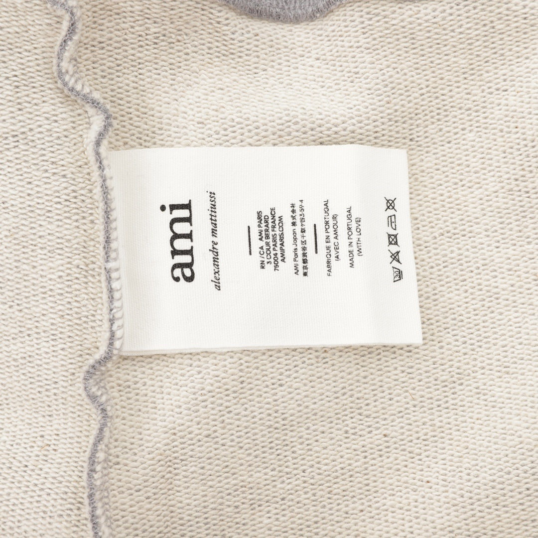 Ami de Coeur Red Heart Logo Heather Grey