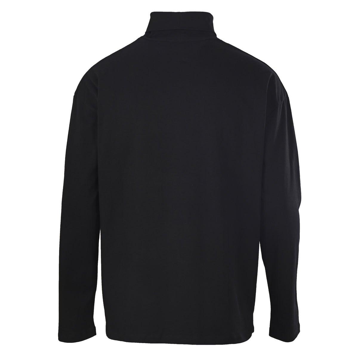 Logo-Print Turtleneck Black