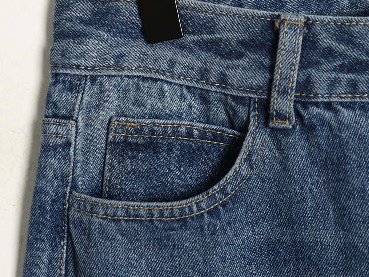 Turbo Diesel Cross Patch Jeans Blue Wash