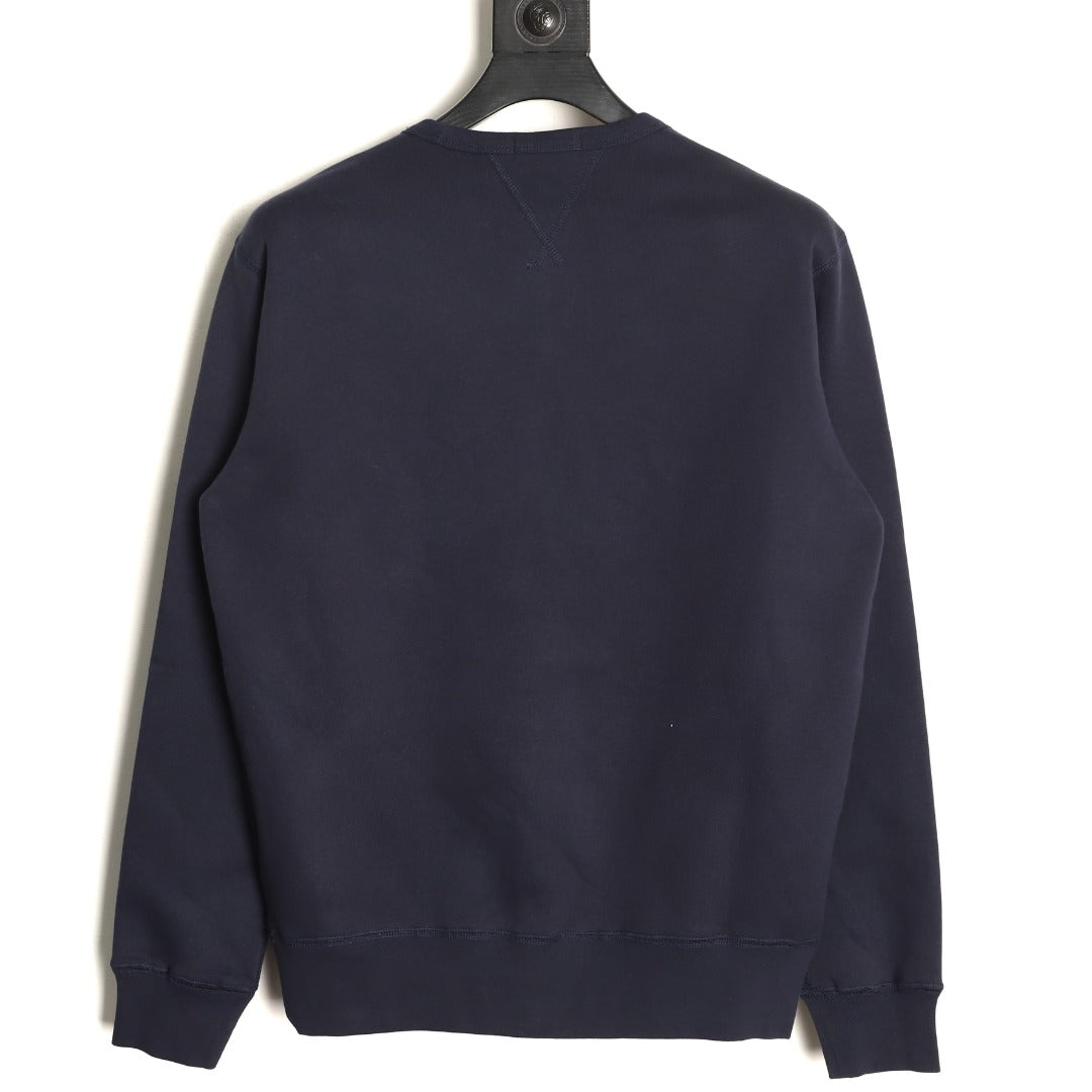 Graphic Crewneck Sweatshirt Navy Blue