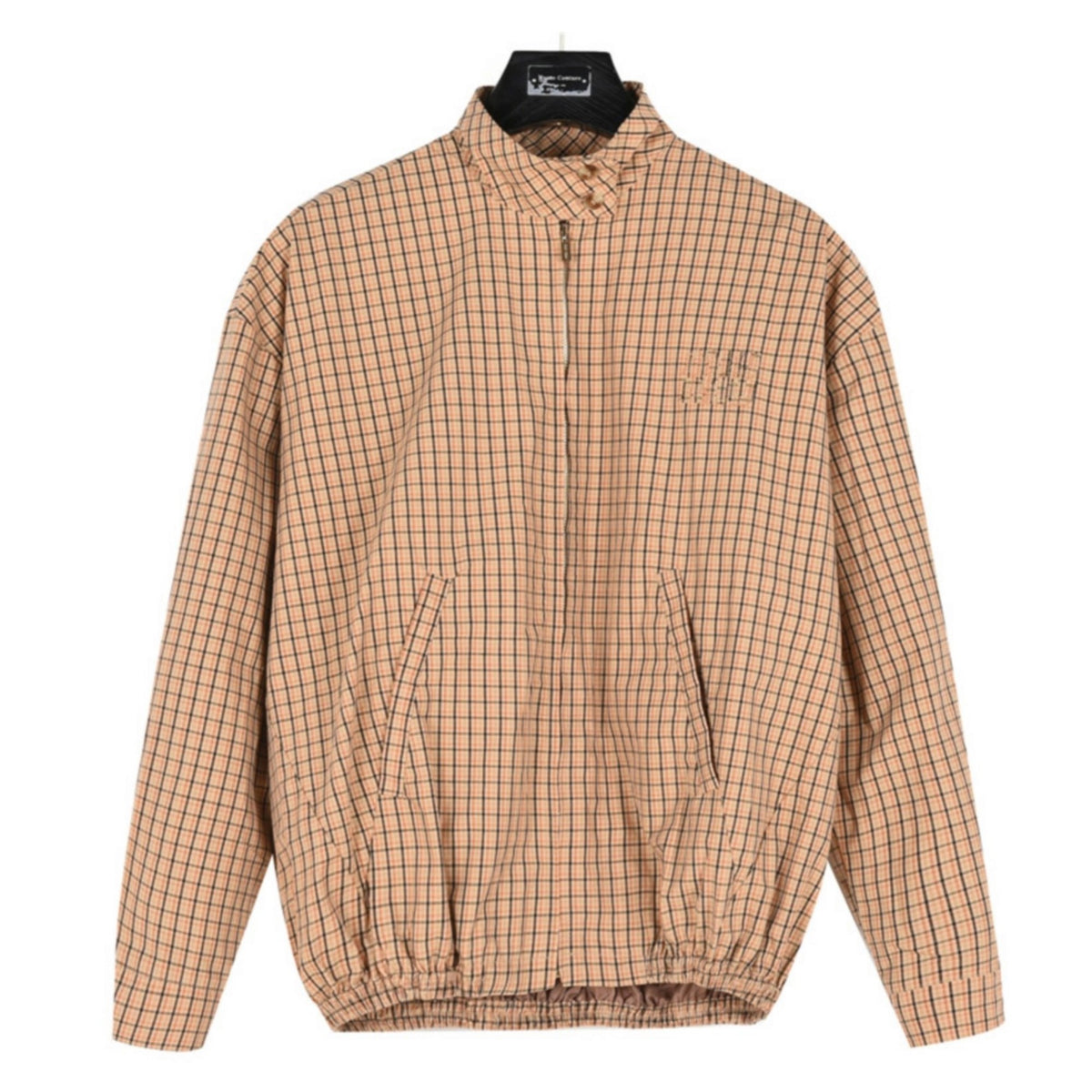 Checked Canvas Corda Brown