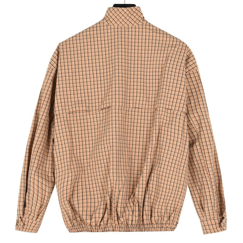 Checked Canvas Corda Brown