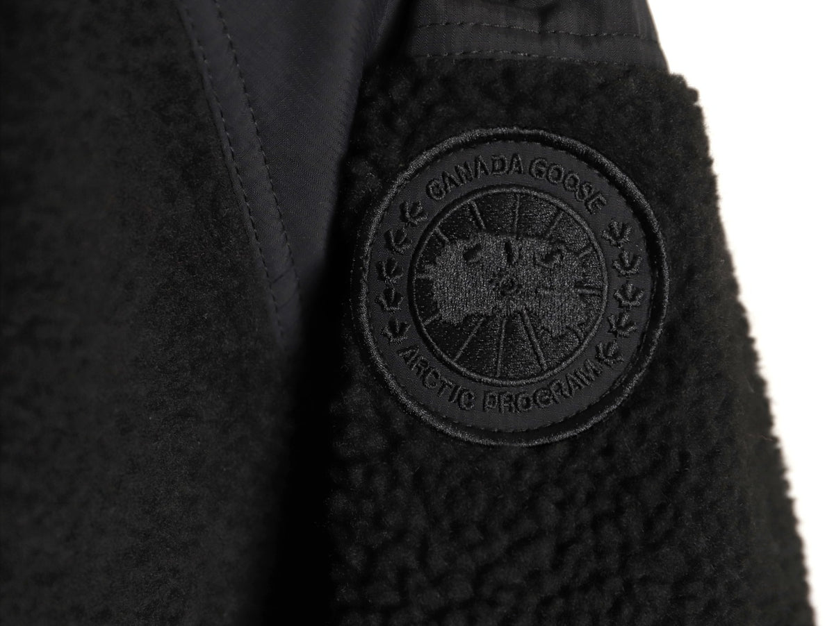 Alberni Reversible Fleece Bomber Black