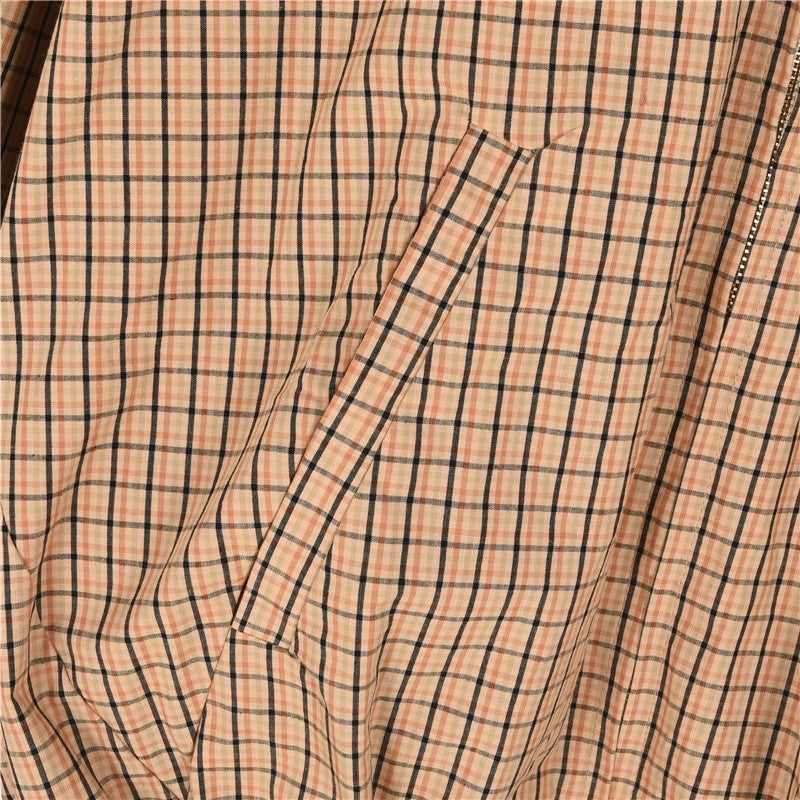 Checked Canvas Corda Brown