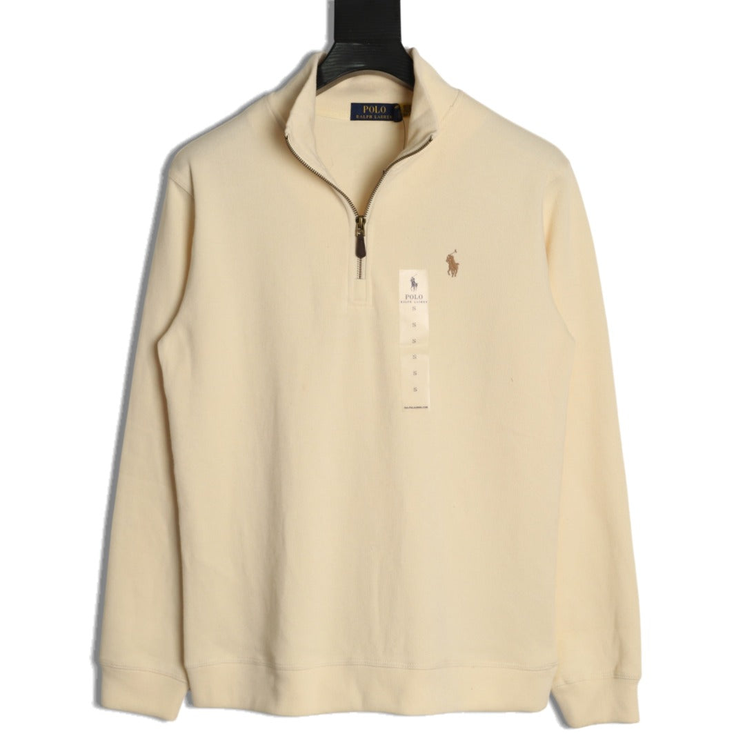 Quarter-Zip Pullover Cream