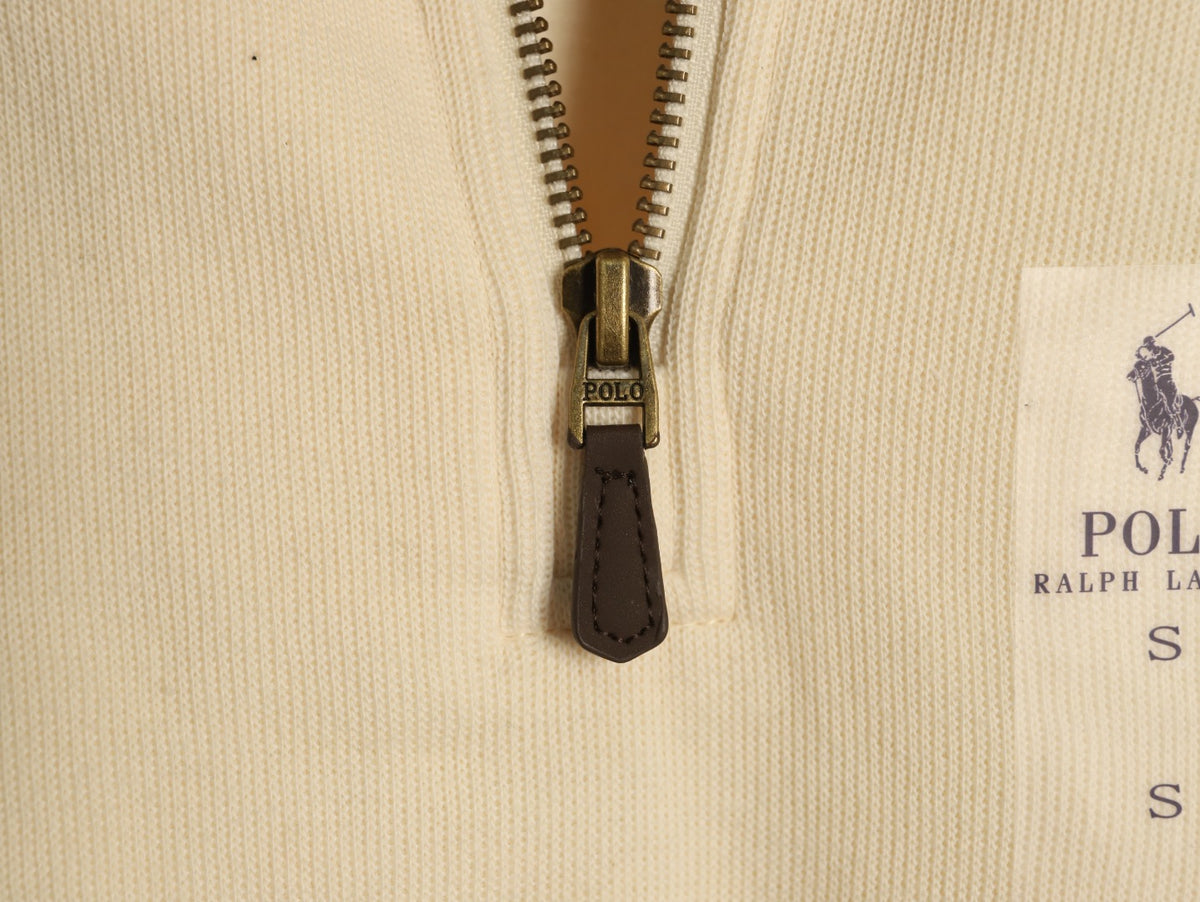 Quarter-Zip Pullover Cream