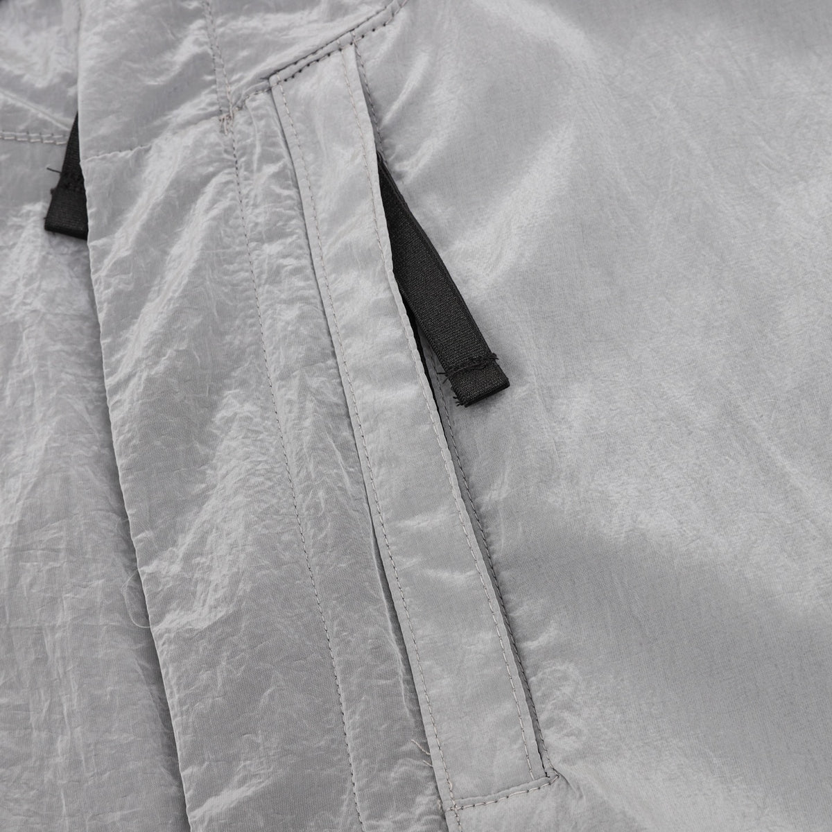 500-TC Wrinkled Corduroy Hooded Jacket Pearl Grey