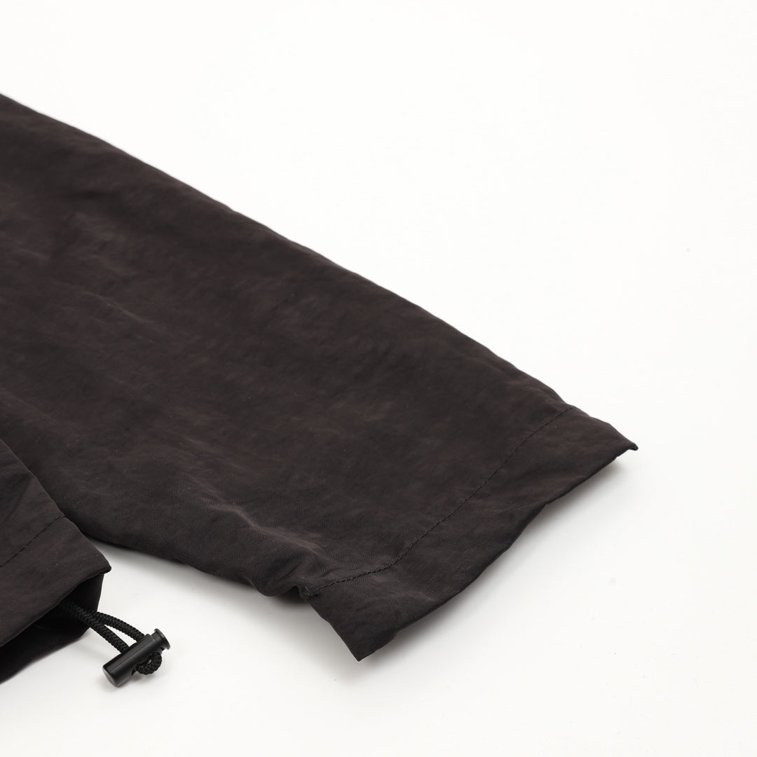 Water-Resistant Hooded Jacket Black