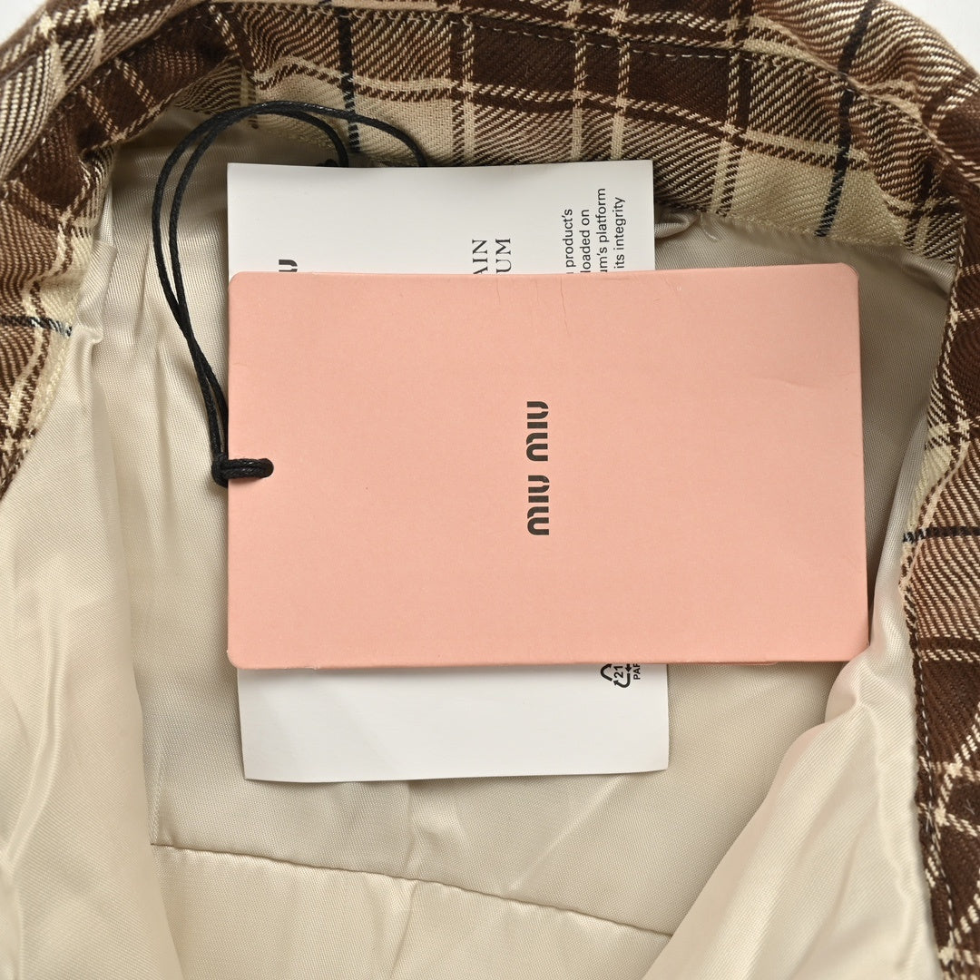 Checked Wool Calce & Cacao