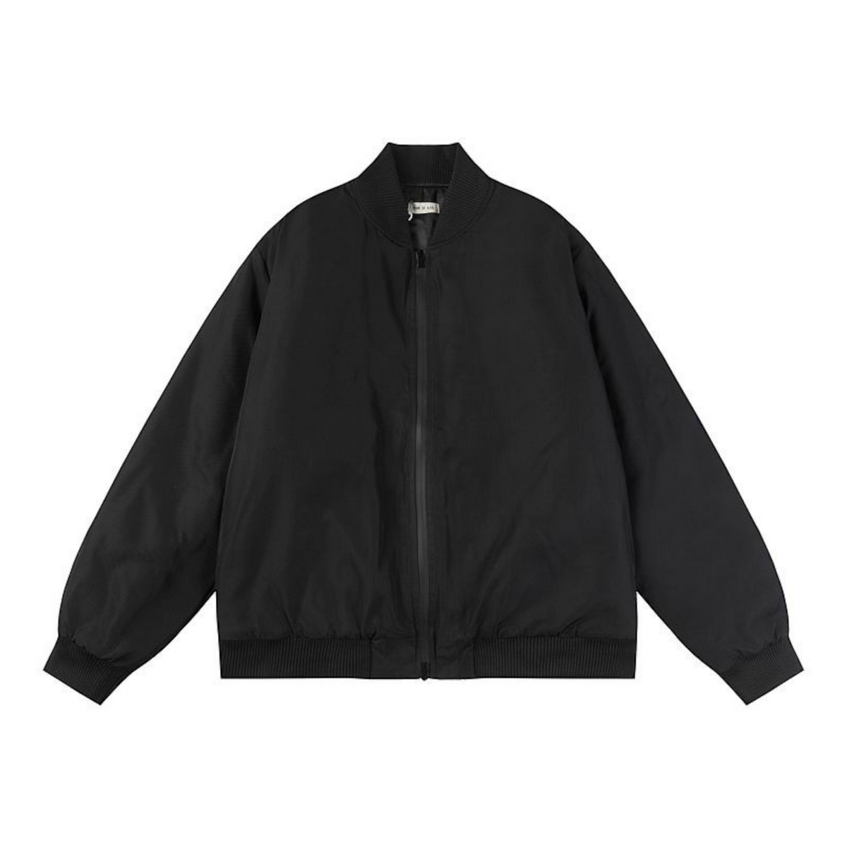 Oversized Padded Bomber Black