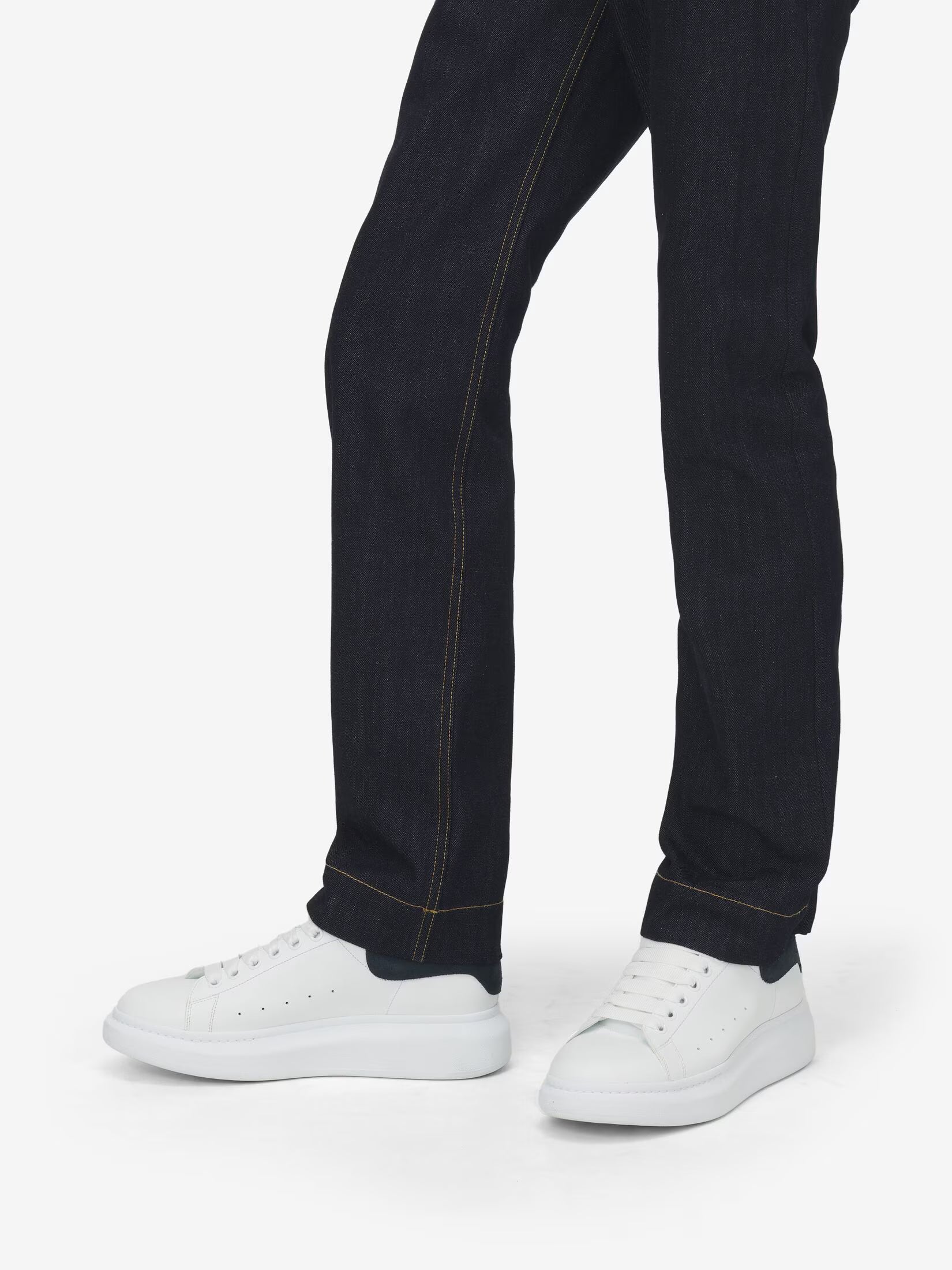 Alexander McQueen Oversized Sneaker in White Blue Grey