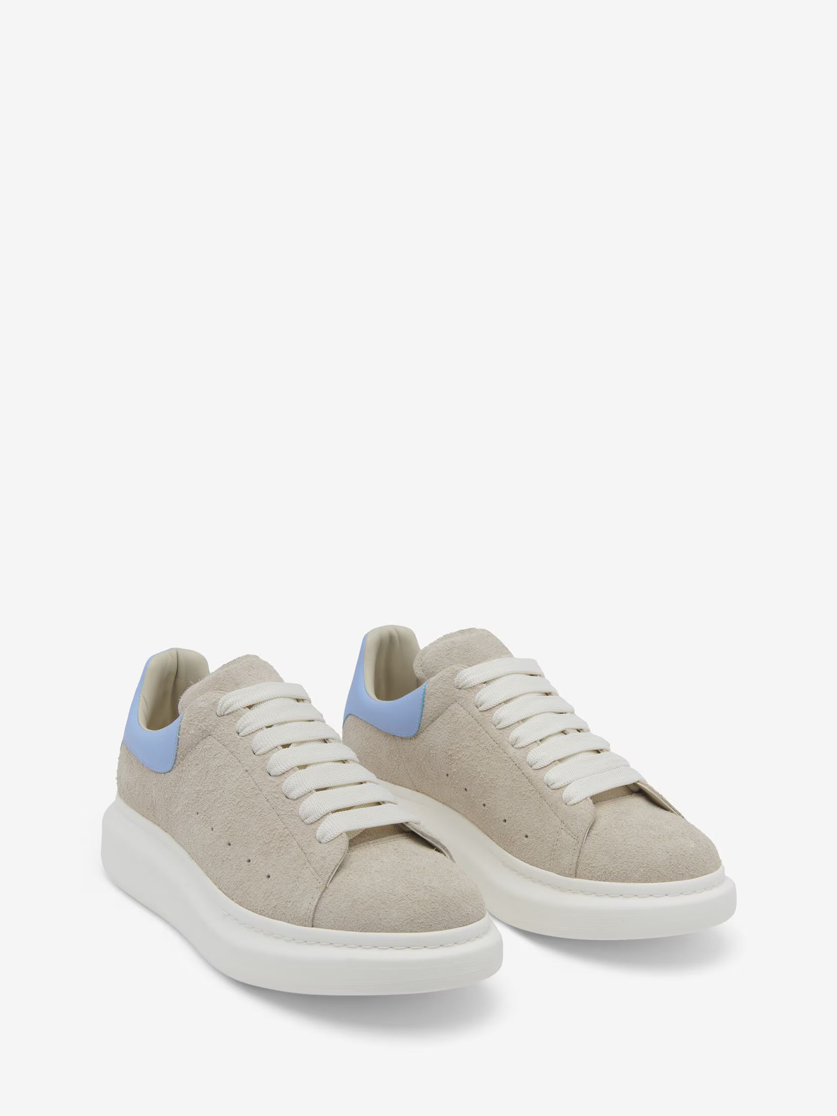 Alexander McQueen Oversized Sneaker in Natural Blue