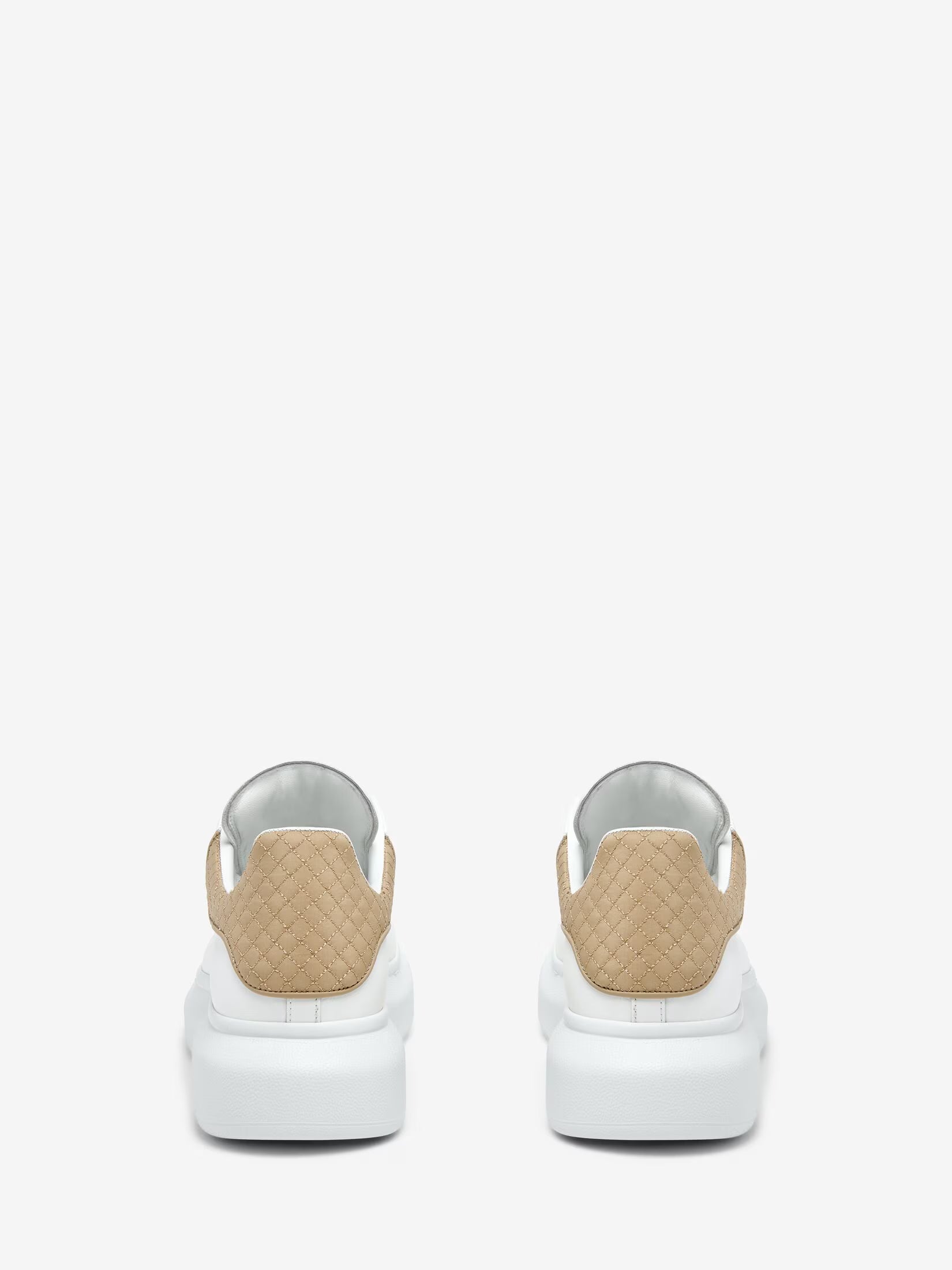 Alexander McQueen Oversized Sneaker in White Beige