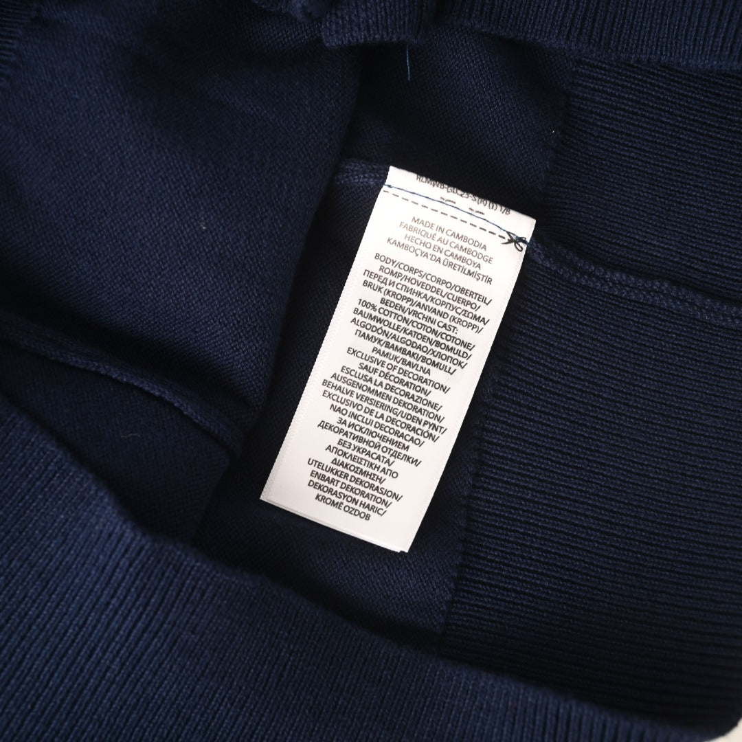Crewneck Cardigan Navy Blue